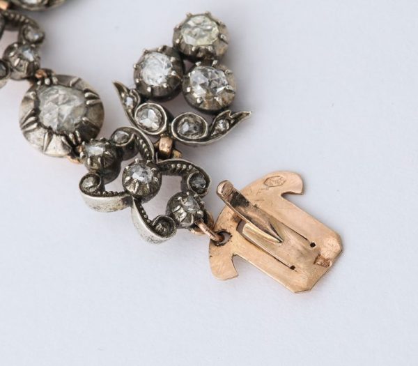 Louis XVI Period Rose Diamond Necklace