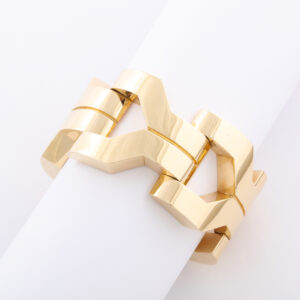 American 14Kt Gold Bracelet With Sapphire Clasp