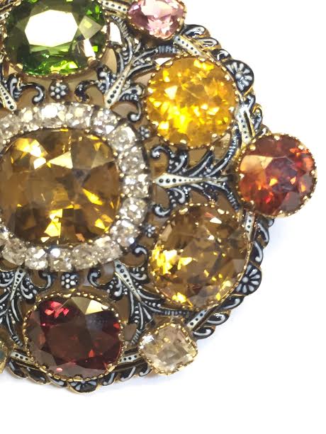 Victorian Period Carlo Giuliano 18Kt Gold, Zircon & Diamond Brooch - Image 3