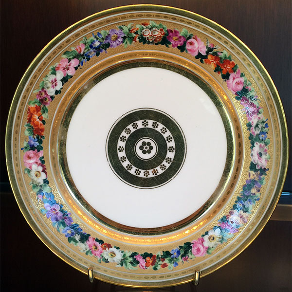 Louis Philippe Period – Set of Twelve Porcelain Plates Single Piece
