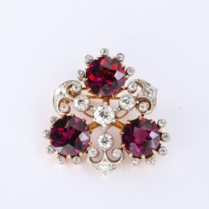 Marcus & Co Rhodolite Garnet Brooch