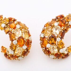 1950's French Citrine Earrings