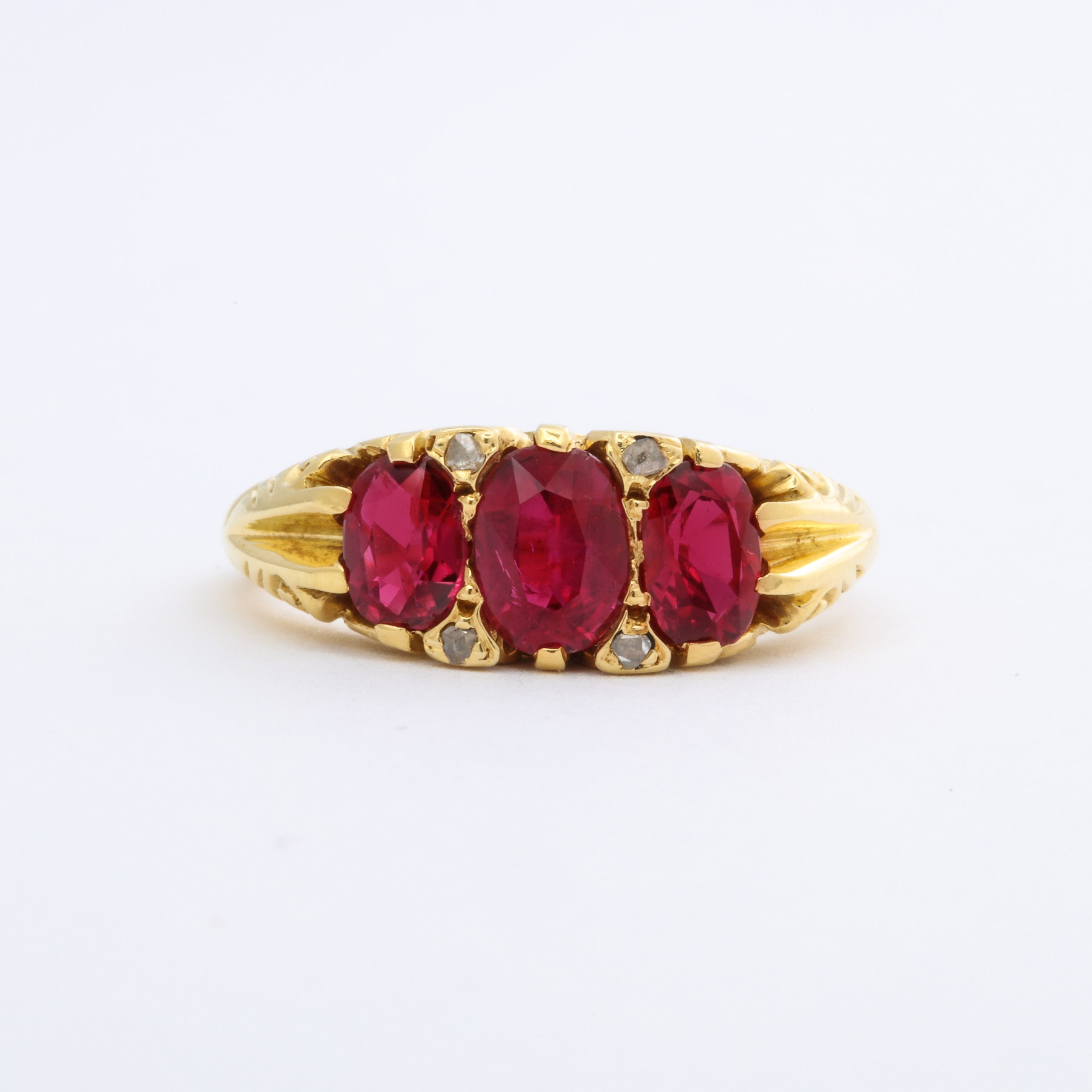 Victorian Three-Stone Ruby Ring – James Robinson Inc.