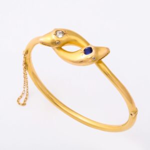 Victorian Double-Headed Snake Bangle