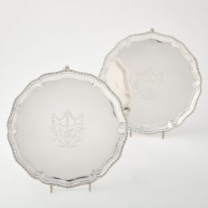 George III Pair of Salvers
