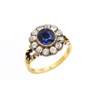 Victorian Sapphire & Diamond Ring