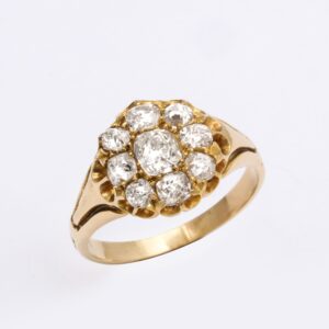 Victorian Diamond Cluster Ring