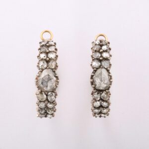 Rare George III Diamond Hoop Earrings