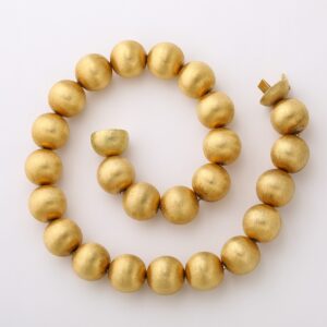 Large Gold Bead Necklace
