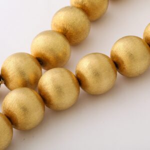 Large Gold Bead Necklace