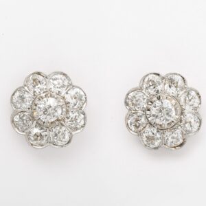 Diamond Cluster Earrings