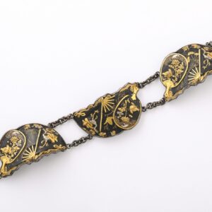 Shakudo Fan-Plaque Bracelet