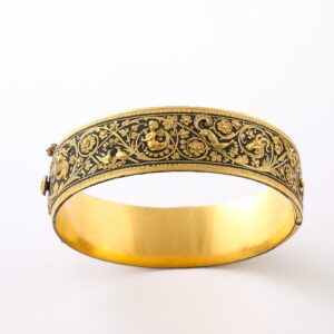 Spanish Damascene Bangle Bracelet