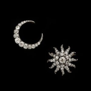 Tiffany & Co Diamond Crescent Brooch