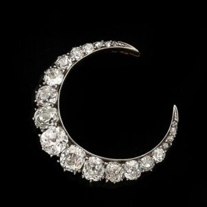 Tiffany & Co Diamond Crescent Brooch