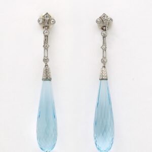 Black, Starr & Frost Aquamarine Earrings