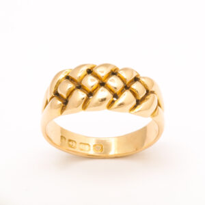 George V Period 18kt Gold ‘Keeper’ Ring