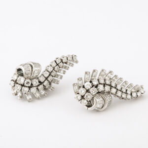 American Platinum & Diamond Earrings