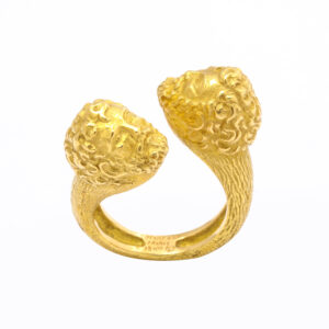 Tiffany & Co 18kt Gold Double Head Ring