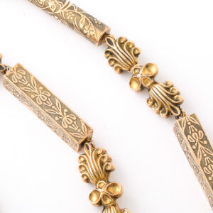 Victorian Period 15kt Gold Rope Necklace