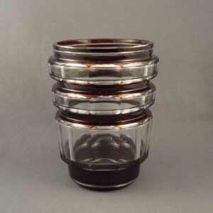 Leopold III Period Claret overlay Glass Vase, Charles Graffart for Val St Lambert
