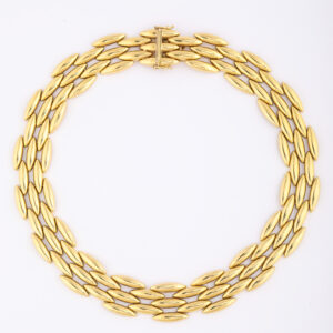 Cartier Gentiane 3-row 18kt Gold Necklace