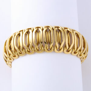 Swiss 18kt Gold Bracelet with Articulated Links